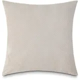 Como Dekokissen Bodenkissen 70 x 70 cm mit Wabenoptik Beige, 100% Polyester, Kissenbezug abnehmbar inkl. Kissen - Kopfkissen Sofakissen Zierkissen für Wohnzimmer Schlafzimmer