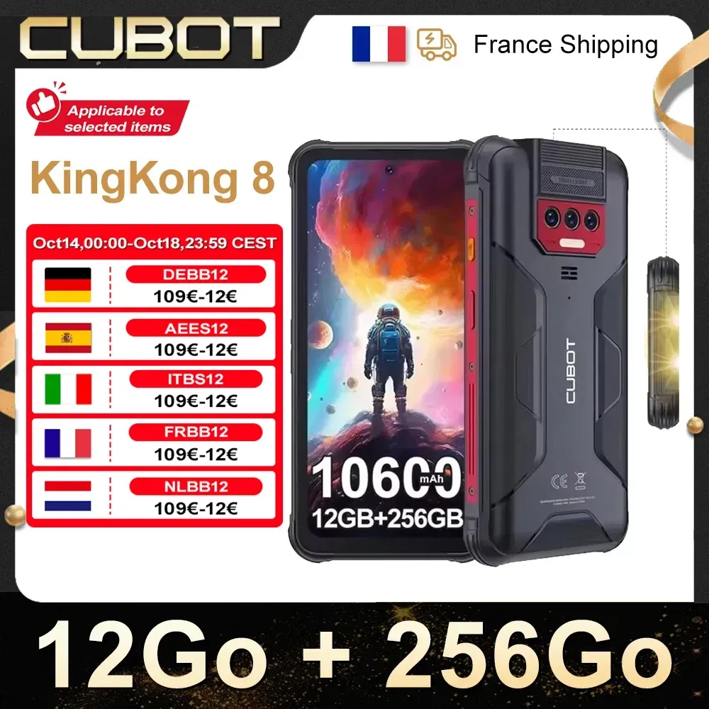 Cubot KingKong 8 Smartphone 12go 256go-Akku von 10600 mah (18w)- Android 13-Bildschirm  Cubot KingKong 8 Smartphone 12go 256go-Akku von 10600 mah (18w)- Android 13-Bildschirm
