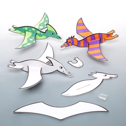 Gleiter "Dinosaurier" zum Ausmalen (pro Set 8) Mitgebsel