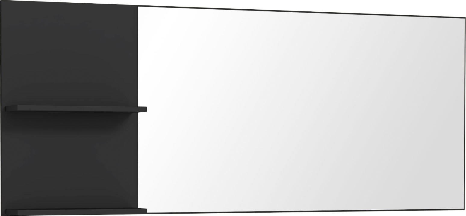 Garderobenspiegel FORTE Spiegel Gr. B/H/T: 150 cm x 60 cm x 13,5 cm, glänzend, schwarz (schw, schw) Spiegel