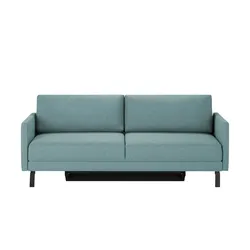 Schlafsofa  Lüneburg ¦ blau ¦ Maße (cm): B: 220 H: 88 T: 104