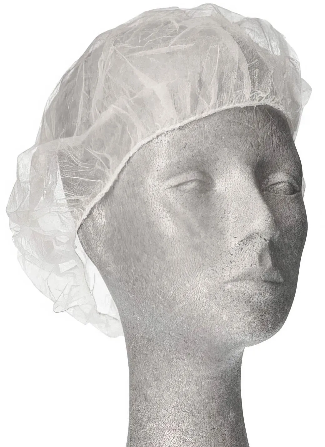 Einweg Baretthauben Kopfhauben Vlieshauben O 52cm weiss, 100 Stk.