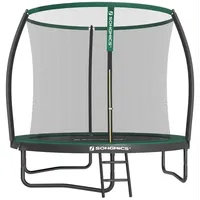 SONGMICS Gartentrampolin Ø 244/305/366/427 cm, bis zu 150 kg belastbar grün