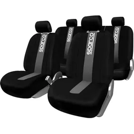 Sparco Komplettset SPC1011 Universal-Autositzbezüge vorne und hinten grau