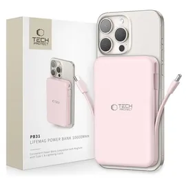 TECH-PROTECT Powerbank Tech-Protect PB31 LifeMag MagSafe 10000 mAh - rosa