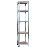 SCHULTE Regalwelt Schwerlastregal Holz/MDF 180x40x40 cm grau
