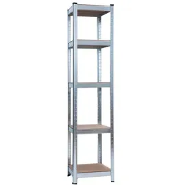 SCHULTE Regalwelt Schwerlastregal Holz/MDF 180x40x40 cm grau
