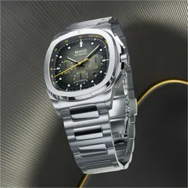 Mido Multifort TV Chronograph grau Edelstahl 42 mm M049.527.11.081.00