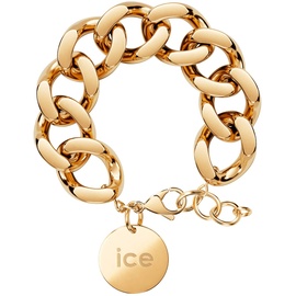 ICE-Watch ICE Jewellery - Chain Bracelet - Gold - Kettenarmband mit XL-Maschen für Frauen, geschlossen mit einer goldenen Medaille (021191)