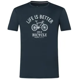 super.natural Better Bike Tee blau XL