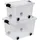 Kreher Rollbox Set 20 + 40 Liter 2-tlg. transparent