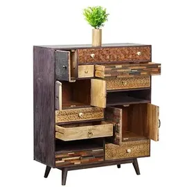 Garden Pleasure Kommode TOBOL, 304069 braun 100,0 x 40,0 x 121,0 cm, 1 St.