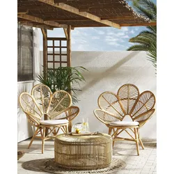 Gartenstuhl Rattan Beige FLORENTINE