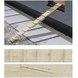 QLS Katzenleiter Katzentreppe Katzenstufe für Balkon Treppe ohne Befestigung 3 m
