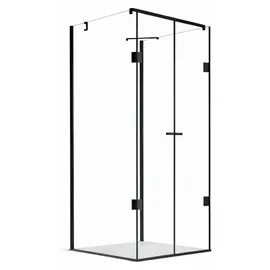 Buylando Glaswerk Westfalen Duschkabine rechteckig 80 x 195 cm schwarz transparent