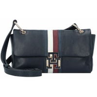 Tommy Hilfiger Pushlock Umhängetasche Leder 23 cm space blue