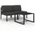 vidaXL Garten-Lounge-Set 3-tlg. anthrazit