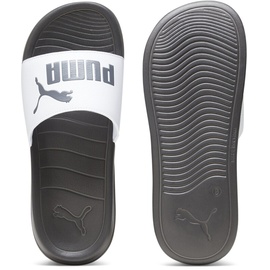 Puma Popcat 20 Slide Sandal, White Dark Coal, 42