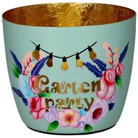 Giftcompany Windlicht Madras Eisen Mint/Gold