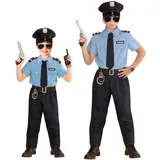 Widmann MILANO Party Fashion - Kinderkostüm Polizist, Wachtmeister, Gesetzeshüter, Kommissar, Uniform, Faschingskostüme