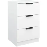 vidaXL Nachtschrank 40 x 36 x 65 cm Weiß
