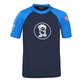 TROLLKIDS Badeshirt Kvalvika in Dunkelblau - 110