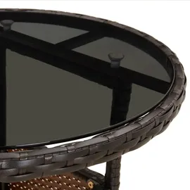 vidaXL Gartentisch Ø 60 x 75 cm Braun