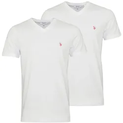 U.S. POLO Shirts 2er Pack V-Neck T-Shirts