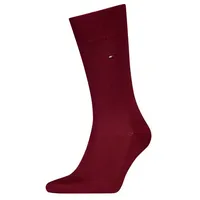 TOMMY HILFIGER Herren Socken Premium Wolle - burgundy - 41-42