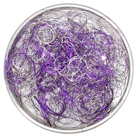 Schatzhauser Christbaumschmuck Engelshaar violett-silber 50g (1-tlg) lila