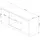 abamihome AKORD TV-Lowboard 120 x 55 x 40 cm Sonoma Eiche/Weiß Holz