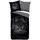 Muller Textil Pure Renforcé Bettwäsche Panter Schwarz 135 x 200 cm + 80 x 80 cm