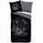 Muller Textil Pure Renforcé Bettwäsche Panter Schwarz 135 x 200 cm + 80 x 80 cm