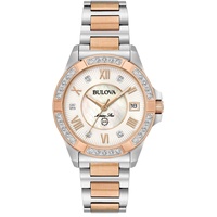 Bulova Damen Analog Quarz Uhr mit Edelstahl Armband 98R234