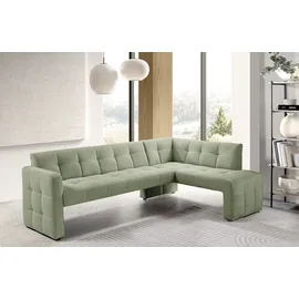 exxpo - sofa fashion Essbank EXXPO - SOFA FASHION "Barista, bequem und elegant, hohe Bodenfreiheit", grün (mint), B:245cm H:83cm T:159cm, Sitzbänke, Essbank, Eckbank Barista bequem und elegant, hochwertige Detailverarbeitung