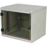 Triton Delta 4S: 19" Wandschrank 6HE, 600x395mm, einteilig, grau