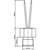 yageo nexensos 30010007 W-GJK (SCH) PT100 Platin-Temperatursensor -40 bis +250°C 100Ω 3850 ppm/K