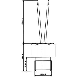 yageo nexensos 30010007 W-GJK (SCH) PT100 Platin-Temperatursensor -40 bis +250°C 100Ω 3850 ppm/K