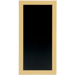 Securit® Woody Kreidetafel – Holzoptik Lackiert – Weißer Kreidemarker + Montageset Inklusive – 20x40 cm