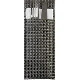 APS 60551 Servietten- und Bestecktaschen 24 x 9 cm, silbergrau,