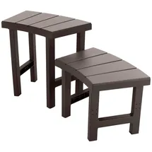 Intex Beistelltisch 2 x 60 cm + 2 x 42 cm dunkelbraun 2,21 m