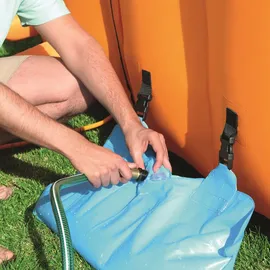 BESTWAY H2OGO! Hurricane Wasserpark mit Dauergebläse 420 x 320 x 260 cm