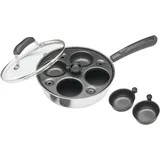 KitchenCraft Eierpochierer - Silver / Black - One Size