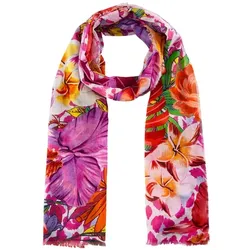 Codello Schal mit Blumenmuster pink Damen 