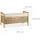 Relaxdays Truhenbank Walnuss Braun 46,5 x 92,6 x 49 cm