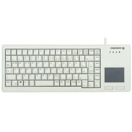 Cherry G84-5500 XS, Kompakte Tastatur mit Touchpad, Deutsches Layout (QWERTZ), Kabelgebunden (USB-A Anschluss), Mechanische CHERRY ML Switches, Hellgrau