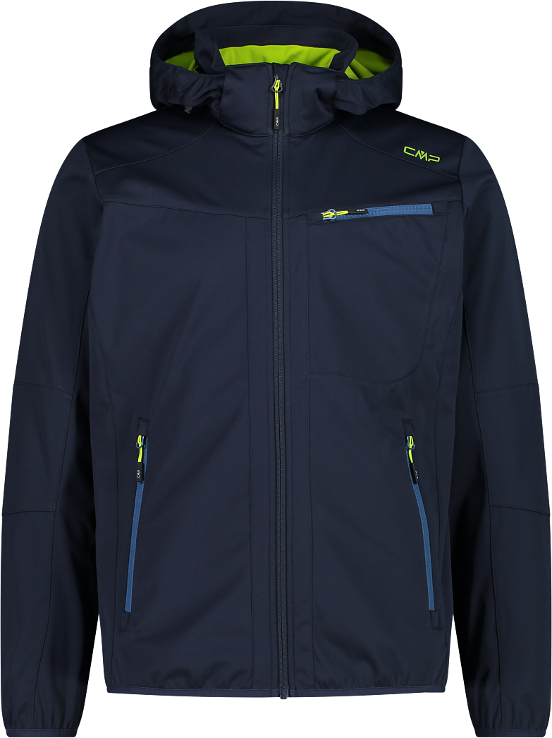 CMP Herrenjacke aus leichtem Softshell mit Fix Hood, Gr. 48