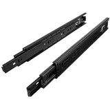 SO-Tech 1 Paar Vollauszüge KV3-45-H45-L550-NF schwarz 550 mm (eingeschoben) Schubladenschienen kugelgelagert Tragkraft 45 Kg