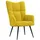 vidaXL Relaxsessel 61 x 96 x 70 cm Senfgelb Samt
