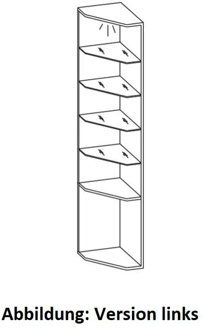 Artiqua 400 Anschlussregal, Castello Eiche quer NB, 400-AR01-29-L-426 400-AR01-29-L-426